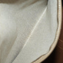 CELINE Macadam Canvas Boston Bag PVC Leather Brown Gold Auth 182143A-24