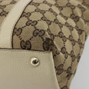 GUCCI GG Canvas Abbey Tote Bag Beige Gold 141470 Auth 182144-16