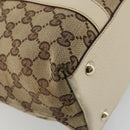 GUCCI GG Canvas Abbey Tote Bag Beige Gold 141470 Auth 182144-17