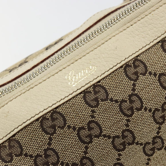 GUCCI GG Canvas Abbey Tote Bag Beige Gold 141470 Auth 182144