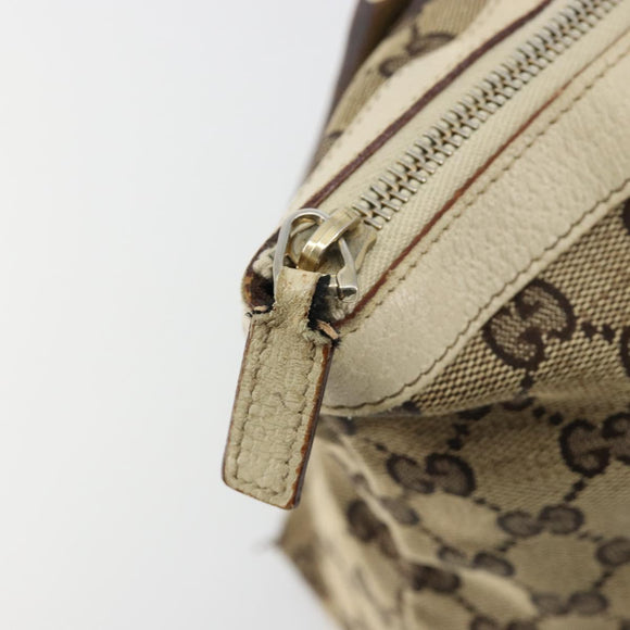GUCCI GG Canvas Abbey Tote Bag Beige Gold 141470 Auth 182144