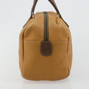 LOEWE Anagram Hand Bag Leather Brown Gold Auth 182145-3