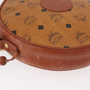 MCM Vicetos Logogram Shoulder Bag PVC Brown Gold Auth 182146-10