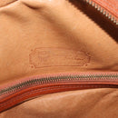 MCM Vicetos Logogram Shoulder Bag PVC Brown Gold Auth 182146-18