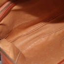MCM Vicetos Logogram Shoulder Bag PVC Brown Gold Auth 182146-19