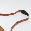 MCM Vicetos Logogram Shoulder Bag PVC Brown Gold Auth 182146-8