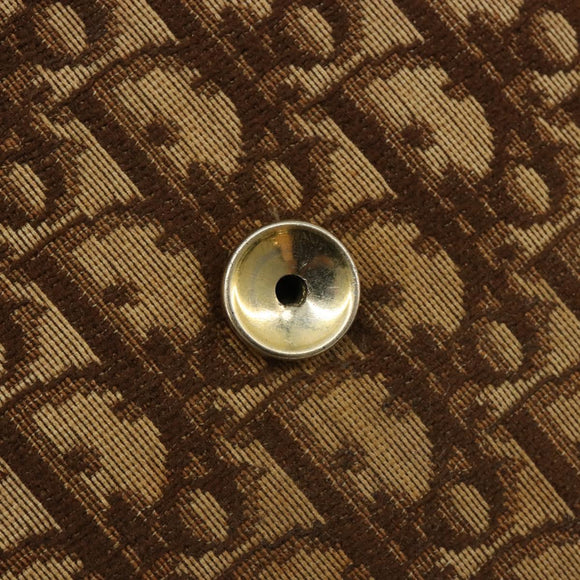 Christian Dior Trotter Canvas Umhängetasche Braun Gold Original 182147