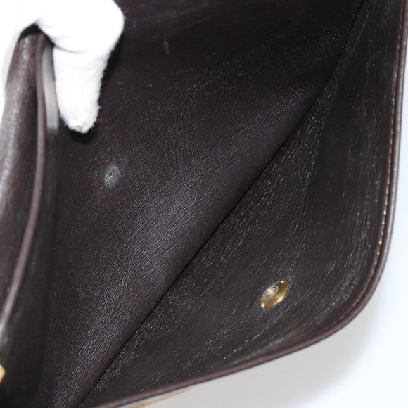 Christian Dior Trotter Canvas Umhängetasche Braun Gold Original 182147