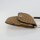 Christian Dior Trotter Canvas Umhängetasche Braun Gold Original 182147-4