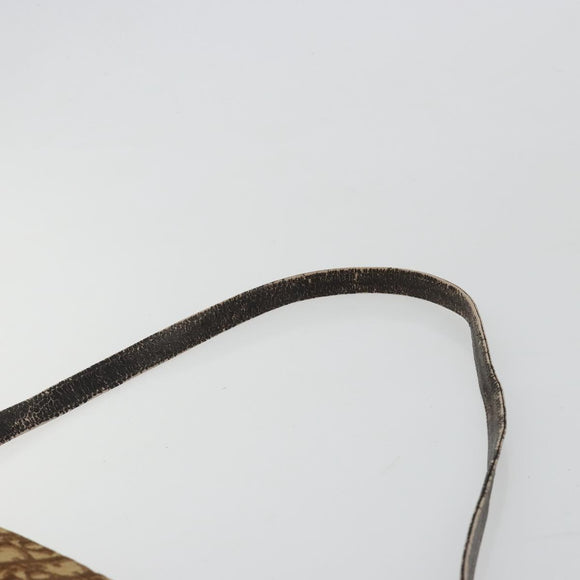 Christian Dior Trotter Canvas Umhängetasche Braun Gold Original 182147