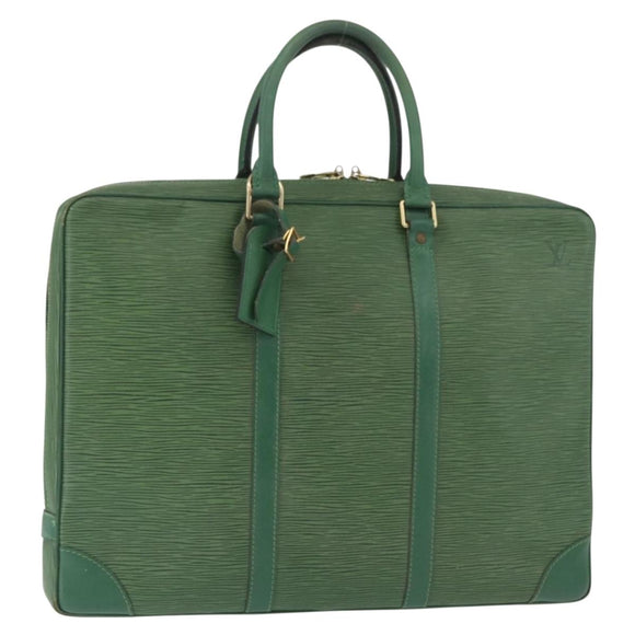 LOUIS VUITTON Epi Porte Documents Voyage Businesstasche Grün M54474 Auth 182153