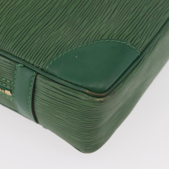 LOUIS VUITTON Epi Porte Documents Voyage Businesstasche Grün M54474 Auth 182153