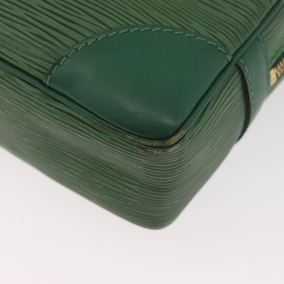 LOUIS VUITTON Epi Porte Documents Voyage Businesstasche Grün M54474 Auth 182153