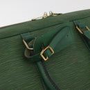 LOUIS VUITTON Epi Porte Documents Voyage Businesstasche Grün M54474 Auth 182153-14
