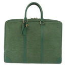 LOUIS VUITTON Epi Porte Documents Voyage Businesstasche Grün M54474 Auth 182153-2