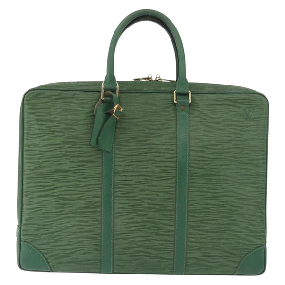 LOUIS VUITTON Epi Porte Documents Voyage Businesstasche Grün M54474 Auth 182153