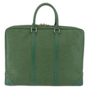 LOUIS VUITTON Epi Porte Documents Voyage Businesstasche Grün M54474 Auth 182153-3