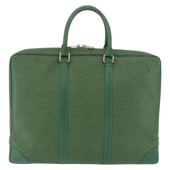 LOUIS VUITTON Epi Porte Documents Voyage Businesstasche Grün M54474 Auth 182153