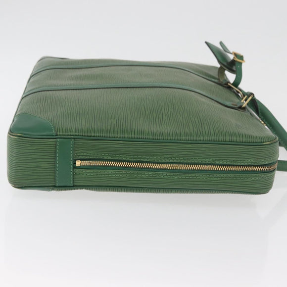 LOUIS VUITTON Epi Porte Documents Voyage Businesstasche Grün M54474 Auth 182153