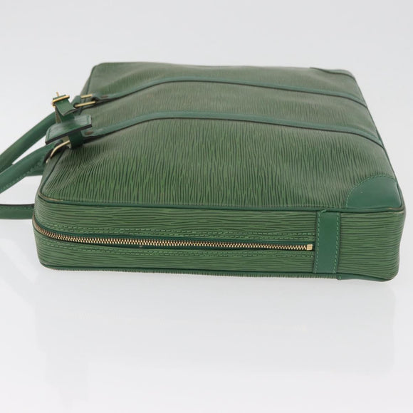 LOUIS VUITTON Epi Porte Documents Voyage Businesstasche Grün M54474 Auth 182153