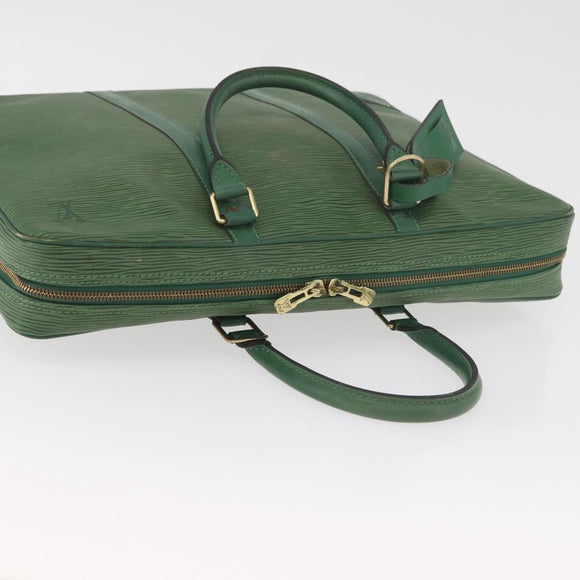 LOUIS VUITTON Epi Porte Documents Voyage Businesstasche Grün M54474 Auth 182153