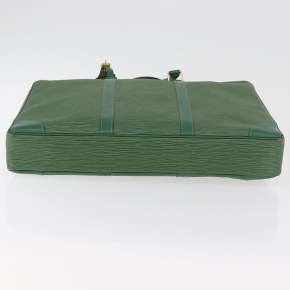 LOUIS VUITTON Epi Porte Documents Voyage Businesstasche Grün M54474 Auth 182153