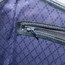 GUCCI GG Supreme Sherry Line Shoulder Bag PVC Navy Gold Auth 182154A-11