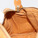 Christian Dior Handtasche Leder Wildleder Braun Gold Authentisch 182155-17