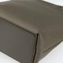 GUCCI Tote Bag Satin Khaki Silver 002 1099 Auth 182156-12