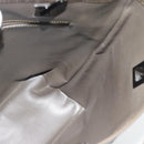 GUCCI Tote Bag Satin Khaki Silver 002 1099 Auth 182156-17