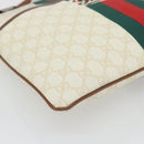 GUCCI GG Supreme Web Sherry Line Bag PVC White Red Green 189816 Auth 182157A-16