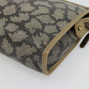 SAINT LAURENT Clutch Bag PVC Canvas Gray Auth 182160-10