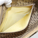 SAINT LAURENT Clutch Bag PVC Canvas Gray Auth 182160-18