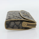 SAINT LAURENT Clutch Bag PVC Canvas Gray Auth 182160-5