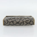SAINT LAURENT Clutch Bag PVC Canvas Gray Auth 182160-7