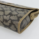 SAINT LAURENT Clutch Bag PVC Canvas Gray Auth 182160-8
