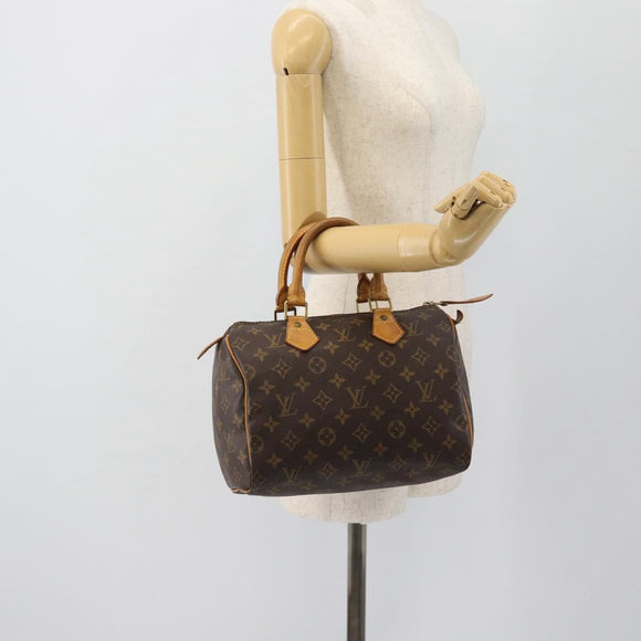 LOUIS VUITTON Monogram Speedy 25 Handtasche M41528 LV Auth 182161A