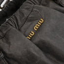 Miu Miu Hand Bag Leather 2way Gray Gold Auth 182170A-18