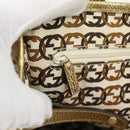GUCCI GG Canvas Pretty Tote Bag Beige Goud 163805 Auth 182171A-18