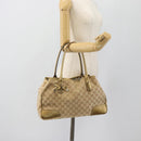 GUCCI GG Canvas Pretty Tote Bag Beige Goud 163805 Auth 182171A-21