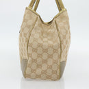 GUCCI GG Canvas Pretty Tote Bag Beige Goud 163805 Auth 182171A-5