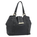 GUCCI GG Canvas Guccissima Tote Bag Leather Black Gold 233607 Auth 182177V-1