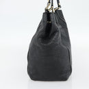GUCCI GG Canvas Guccissima Tote Bag Leather Black Gold 233607 Auth 182177V-4