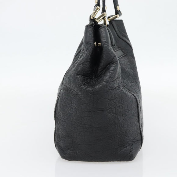 GUCCI GG Canvas Guccissima Tote Bag Leather Black Gold 233607 Auth 182177V