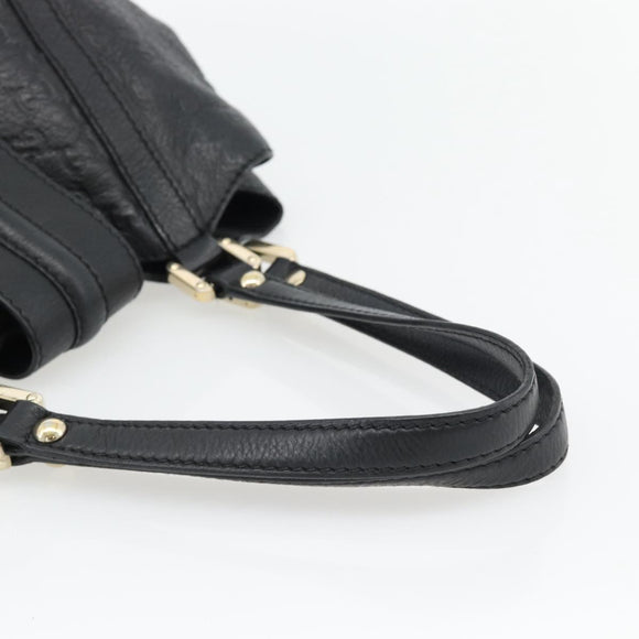 GUCCI GG Canvas Guccissima Tote Bag Leather Black Gold 233607 Auth 182177V