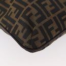 FENDI Zucca Canvas Umhängetasche Schwarz Braun Auth 182178V-15