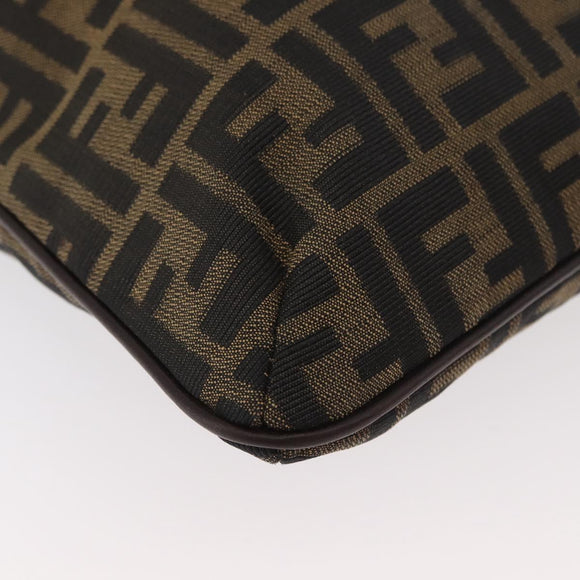 FENDI Zucca Canvas Umhängetasche Schwarz Braun Auth 182178V