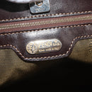 FENDI Zucca Canvas Umhängetasche Schwarz Braun Auth 182178V-9
