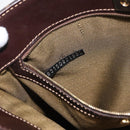 FENDI Zucca Canvas Umhängetasche Schwarz Braun Auth 182178V-11