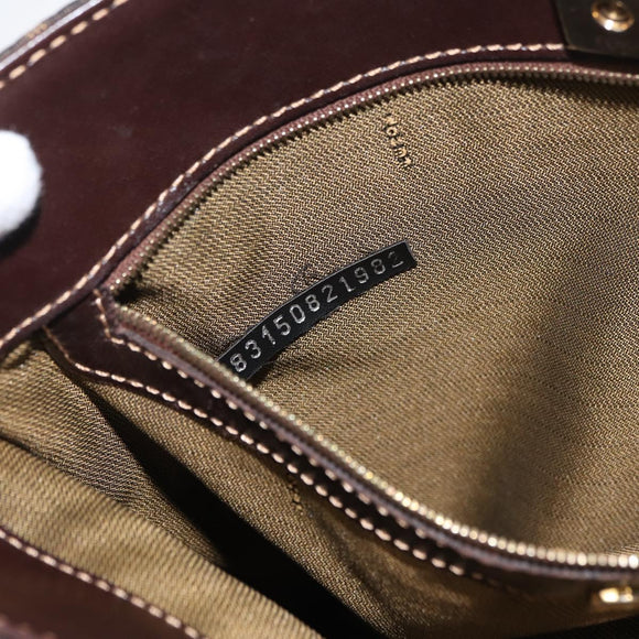 FENDI Zucca Canvas Umhängetasche Schwarz Braun Auth 182178V